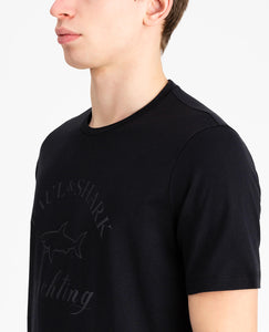 T-shirt with tone-on-tone logo