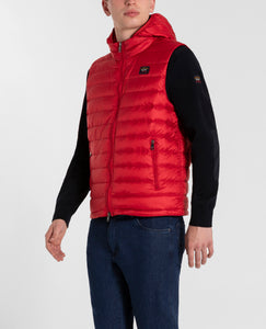 Ultralight down vest with detachable hood