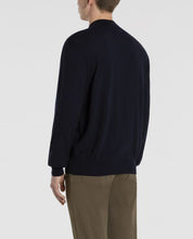 Load image into Gallery viewer, Extra fine winter-summer Merino wool half zip sweater
