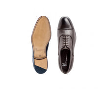 Load image into Gallery viewer, Dark brown deerskin Oxford shoes
